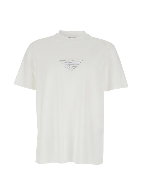 Emporio Armani Logo Cotton T-Shirt — White