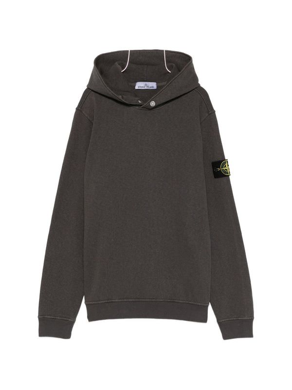 Stone Island hoodie in charcoal