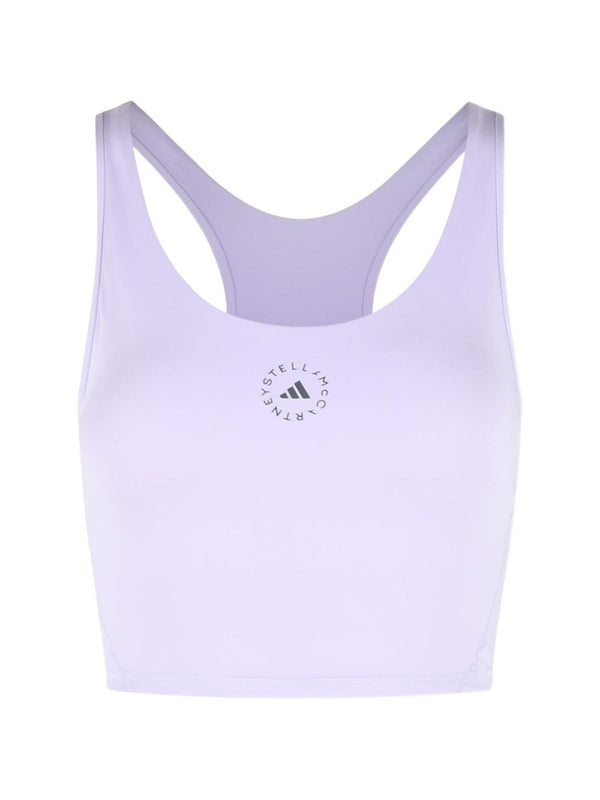 Adidas By Stella McCartney شعار تانك توب براليت بلون الليلك