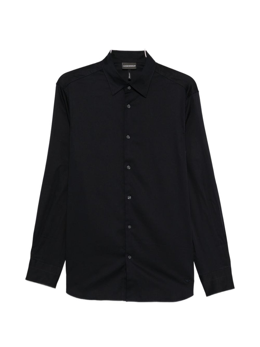Emporio Armani Cotton Shirt — Black