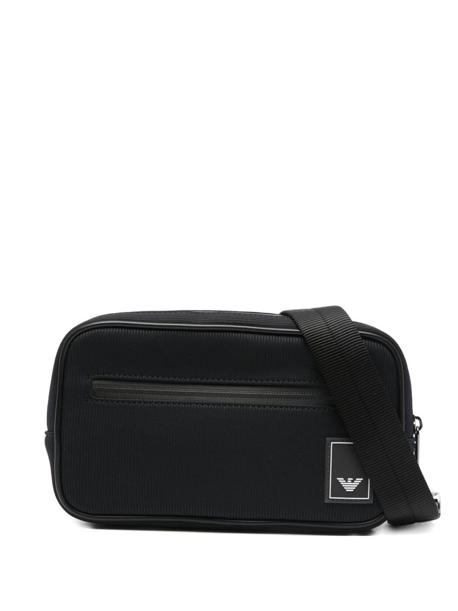 Emporio Armani Nylon Travel Essential Belt Bag — Black