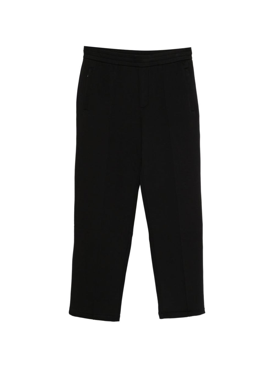 Emporio Armani Cotton Joggers — Black