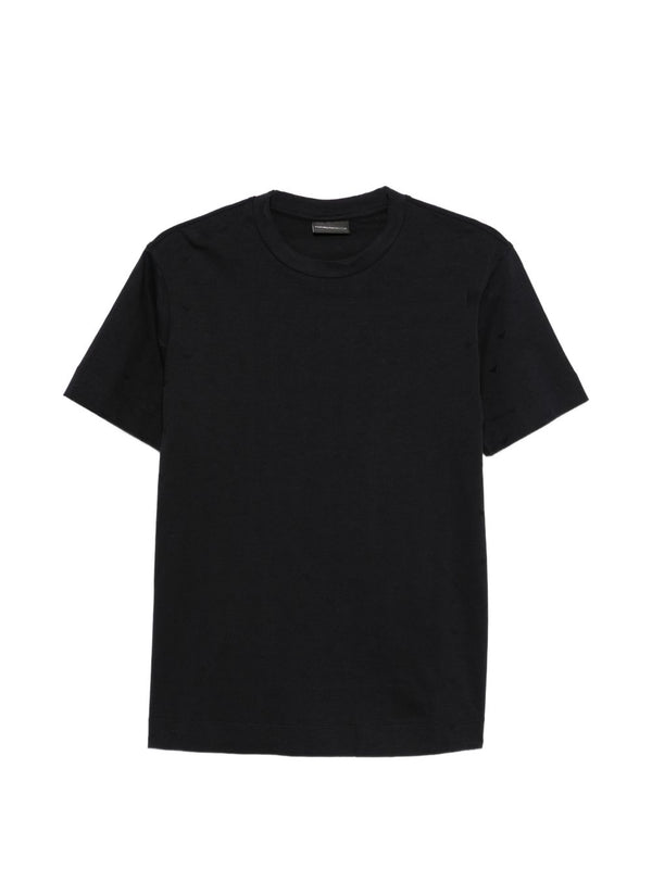 Emporio Armani Cotton Logo T-Shirt — Black