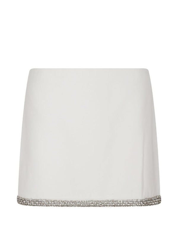 Alice + Olivia Embellished Skirt — White
