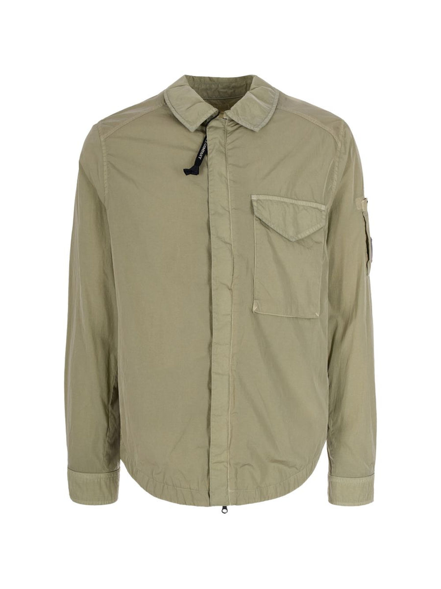 C.P. Company Nylon Overshirt — sage green