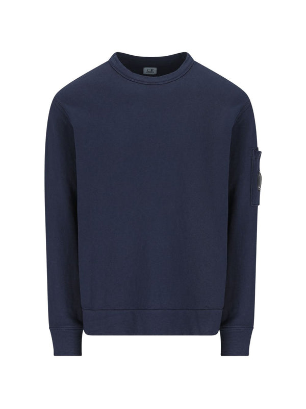 C.P. Company Lens-Detail Cotton Sweatshirt — Navy
