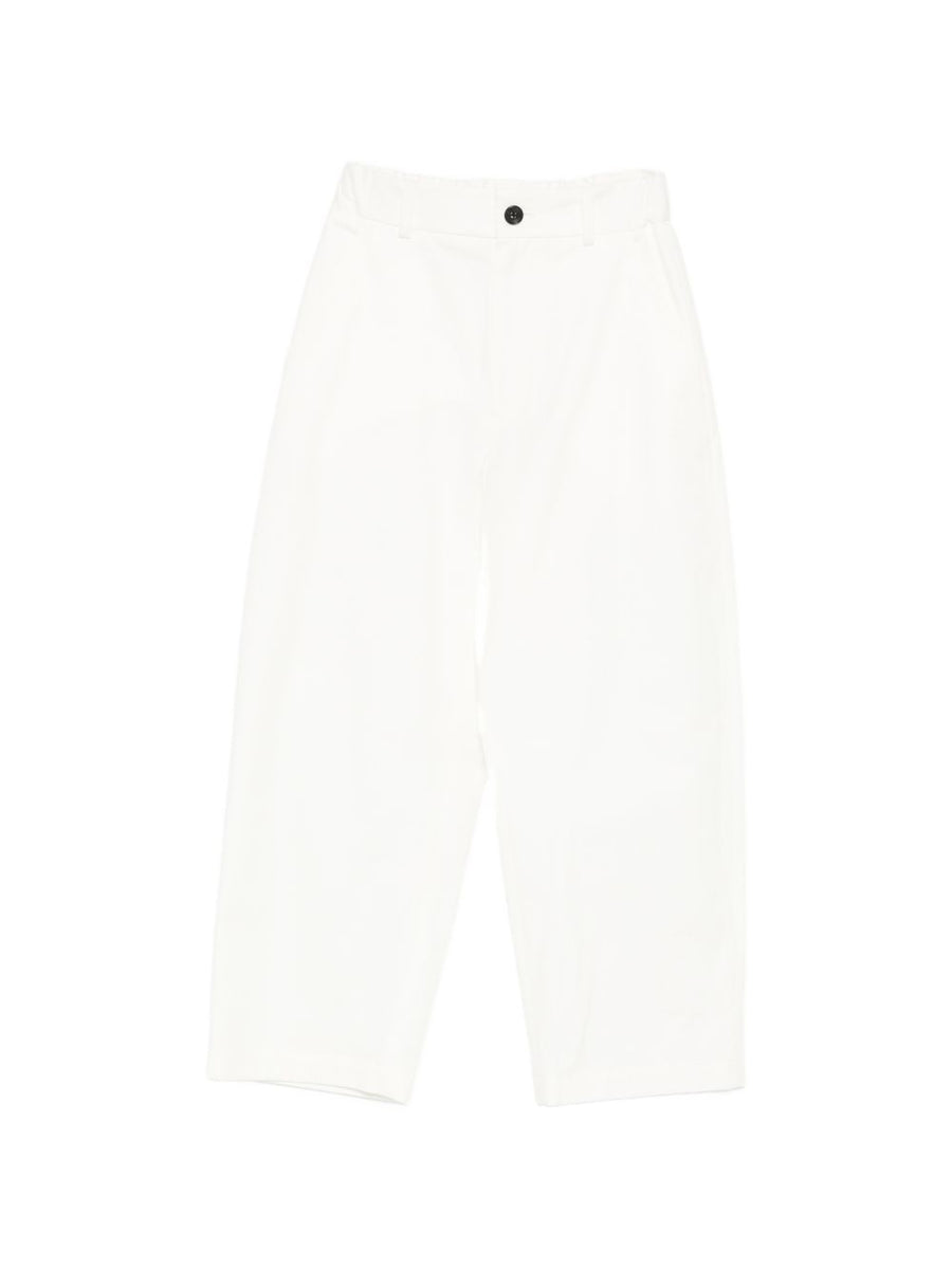 NICHOLSON & NICHOLSON Cotton Trousers — White