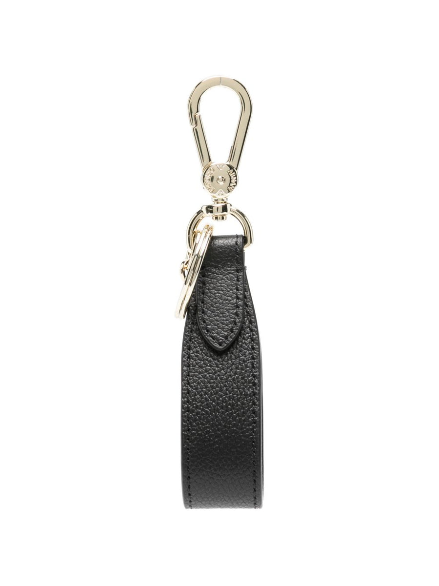Emporio Armani Leather Key Case — Black