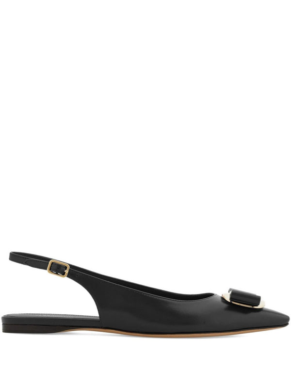 Ferragamo slingback flat in black