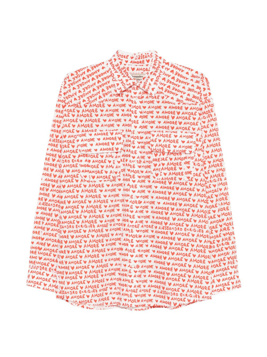 Alessandro Enriquez Printed cotton shirt