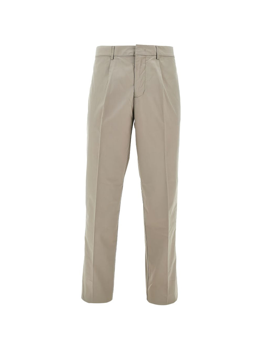 Emporio Armani Cotton Chino Trousers — Beige