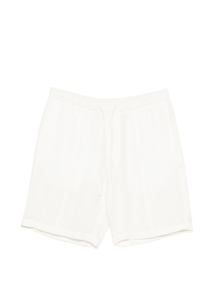 Emporio Armani Linen Shorts — White