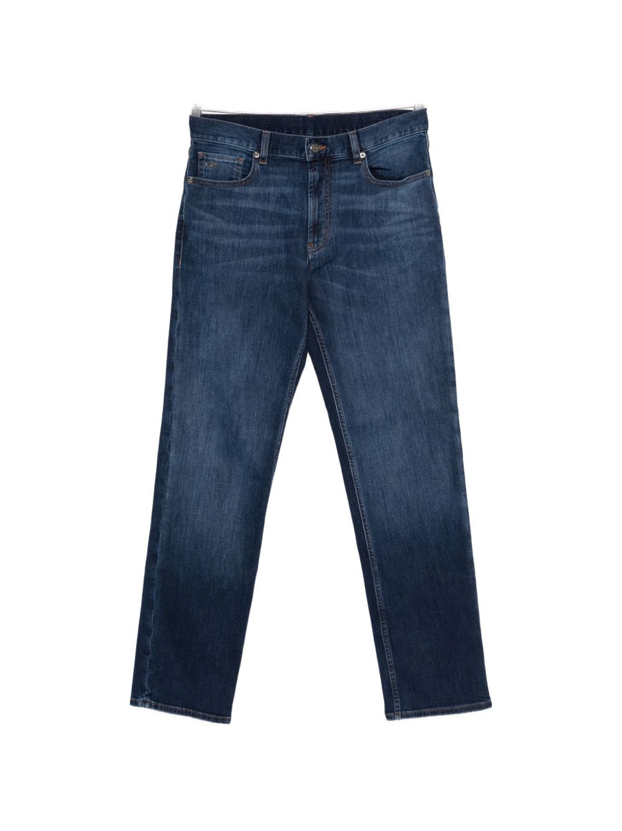 Emporio Armani Cotton Denim Jeans — blue