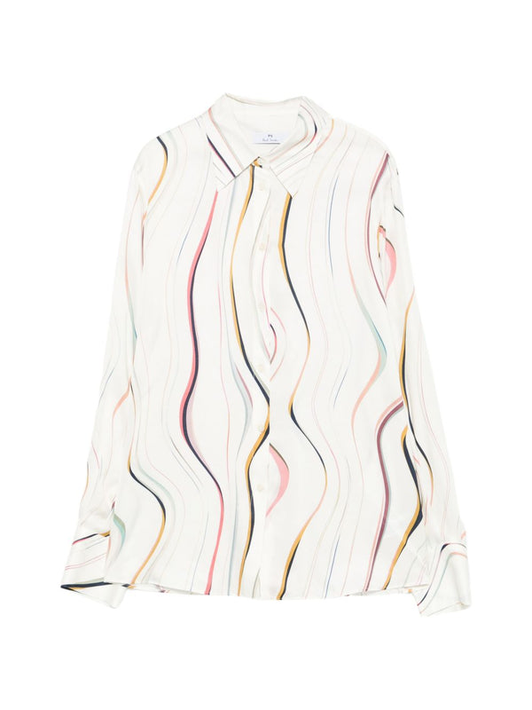 حقيبة Paul Smith بطبعة دوامات قميص — كشمري