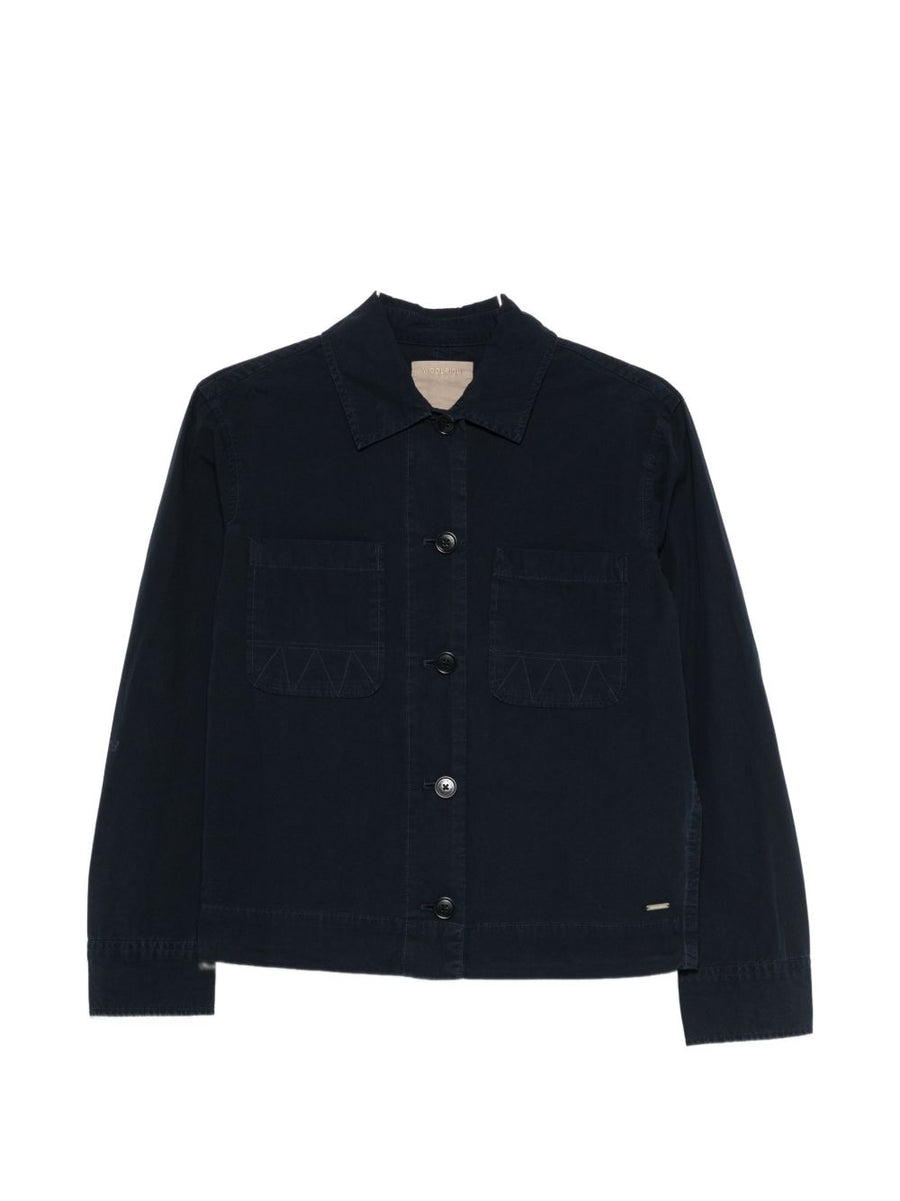 قمصان جاكيت Woolrich قطن باللون الكحلي