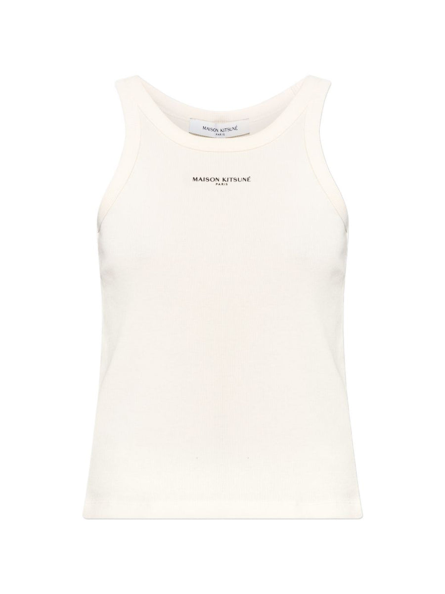 Maison Kitsuné Maison Kitsuné Logo cotton tank top