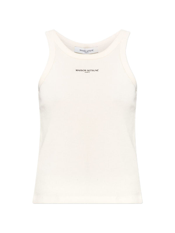 Maison Kitsuné Maison Kitsuné Logo cotton tank top