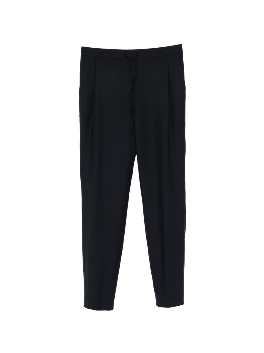 Fabiana Filippi Wool drawstring trousers