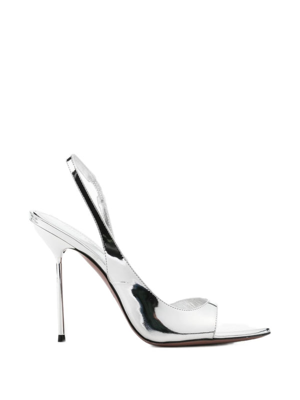 Paris Texas slingback heel in white