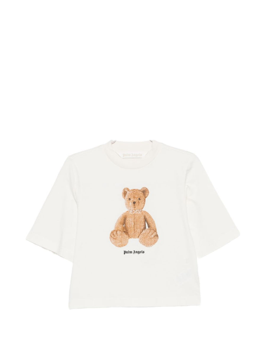Palm Angels Bear Graphic-Print T-Shirt — White