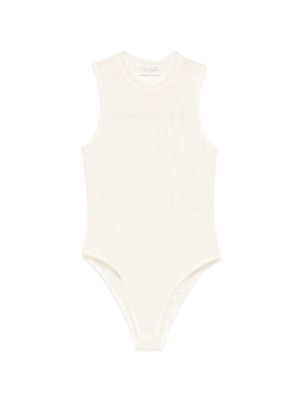 Forte Forte Tulle bodysuit in cream