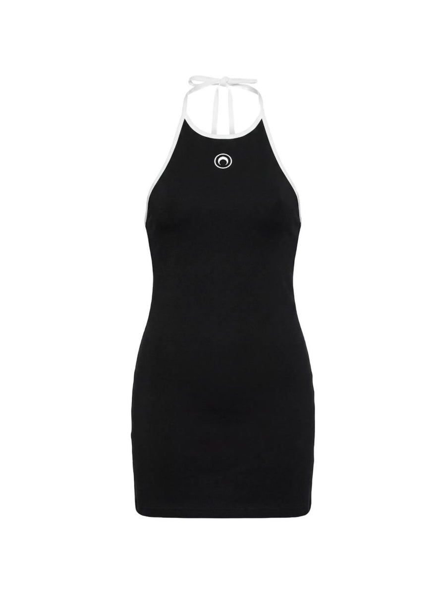Marine Serre Moon Dress — Black