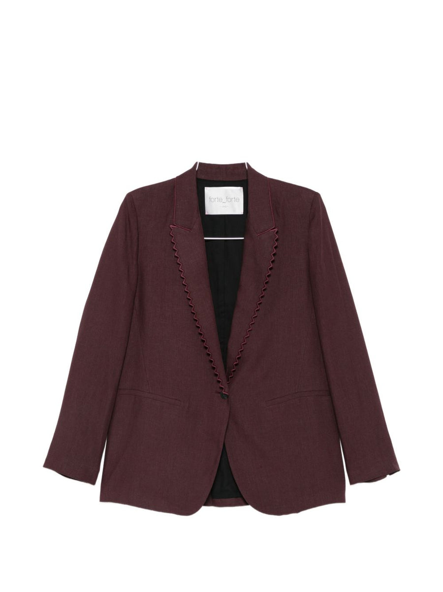 Forte Forte Linen single-breasted jacket