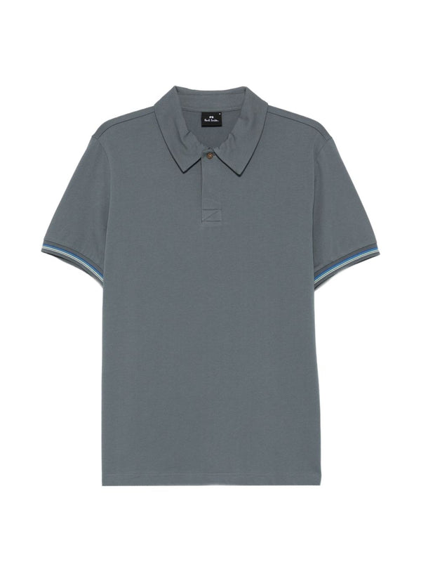 Paul Smith polo shirt in grey-blue