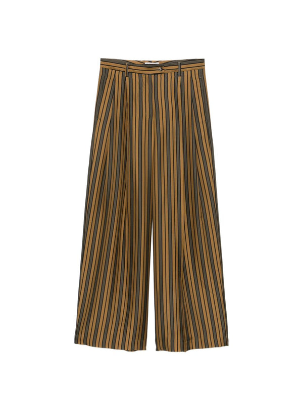 Alberto Biani Striped silk trousers