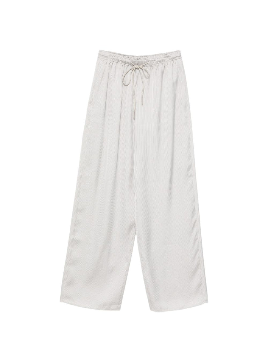 Emporio Armani Vertical-Striped Trousers — Beige
