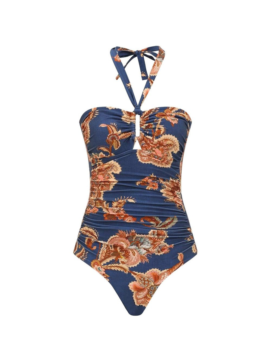 Zimmermann Aster Swimsuit — Navy