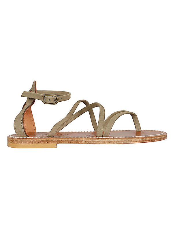 K Jacques St Tropez Epicure Sandals — Taupe