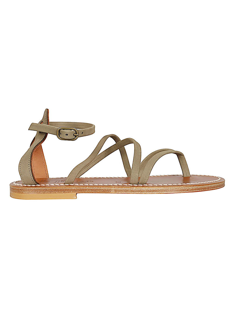 K Jacques St Tropez Epicure Sandals — Taupe
