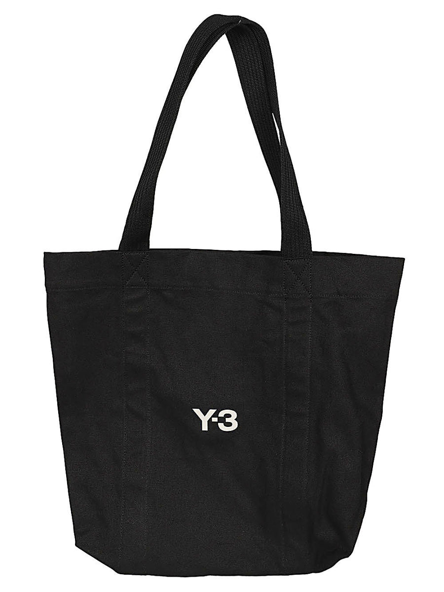 حقيبة تسوق Y-3 شعار كانفا — أسود