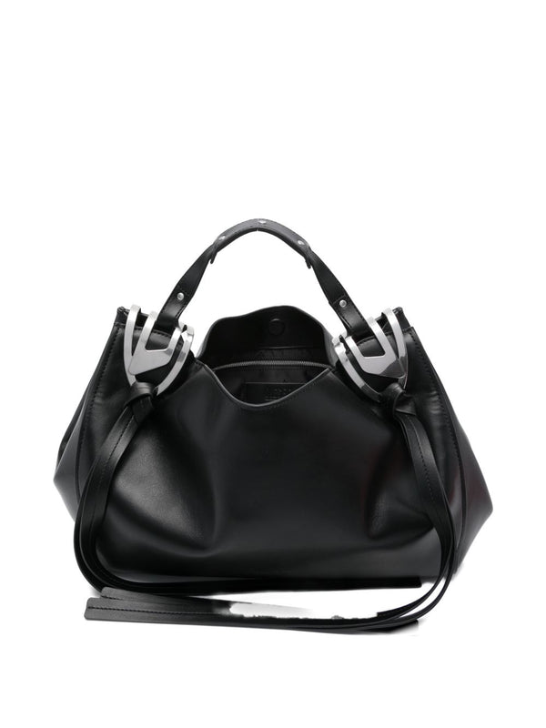 Diesel Knot Top Handle Bag — Black