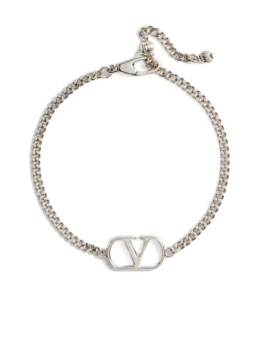 Valentino Garavani VLogo Bracelet — Silver