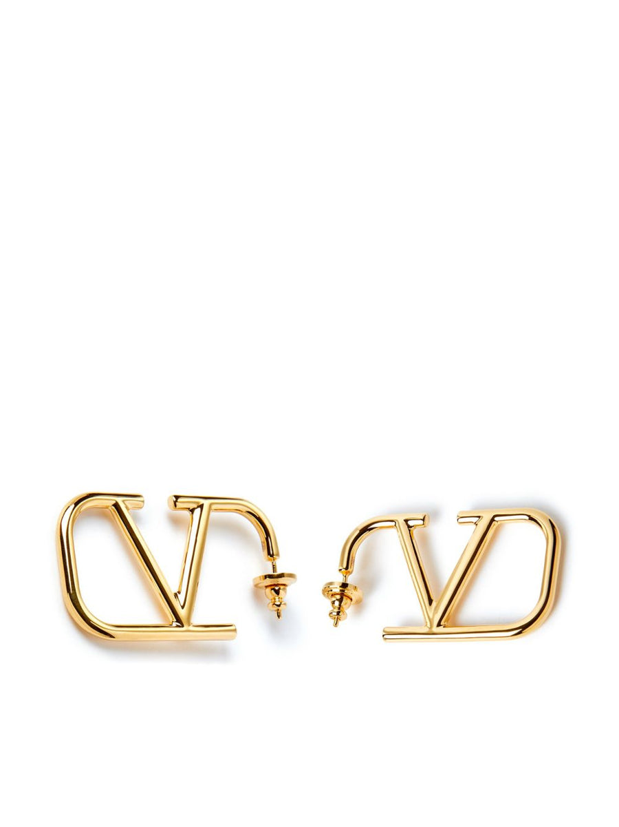 Valentino Garavani VLogo Signature Gold-Tone Earrings — Gold