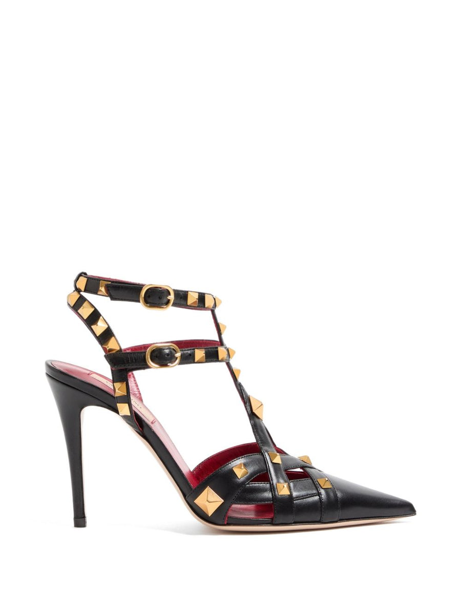 Valentino Garavani Studded Leather Pump — Black