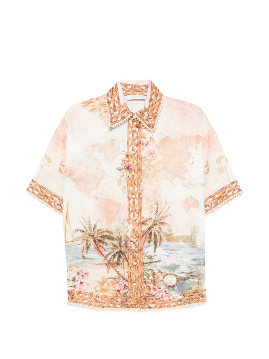 Zimmermann Mahon Shirt — Cream