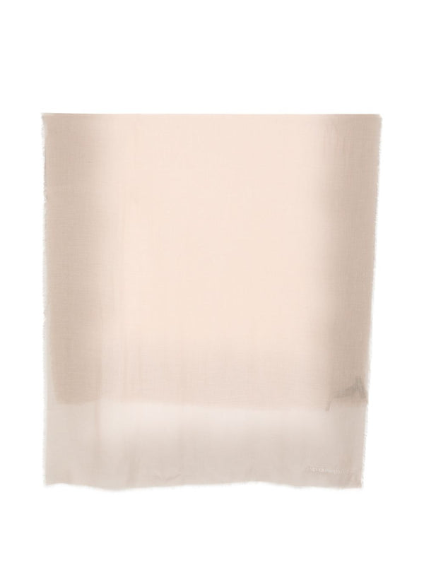 Emporio Armani Cashmere Blend Shawl — Beige