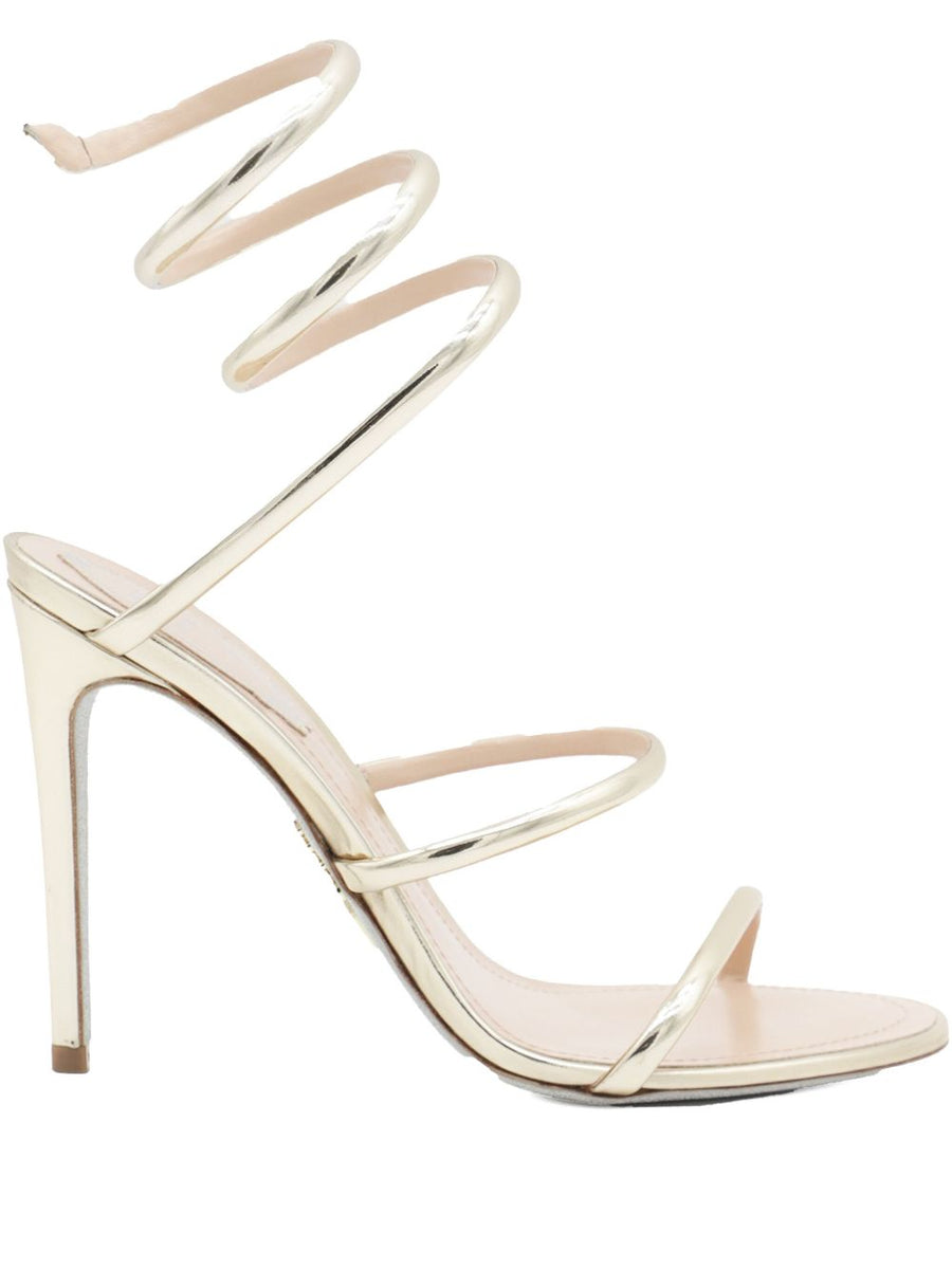 René Caovilla Cleo Heels — Cream