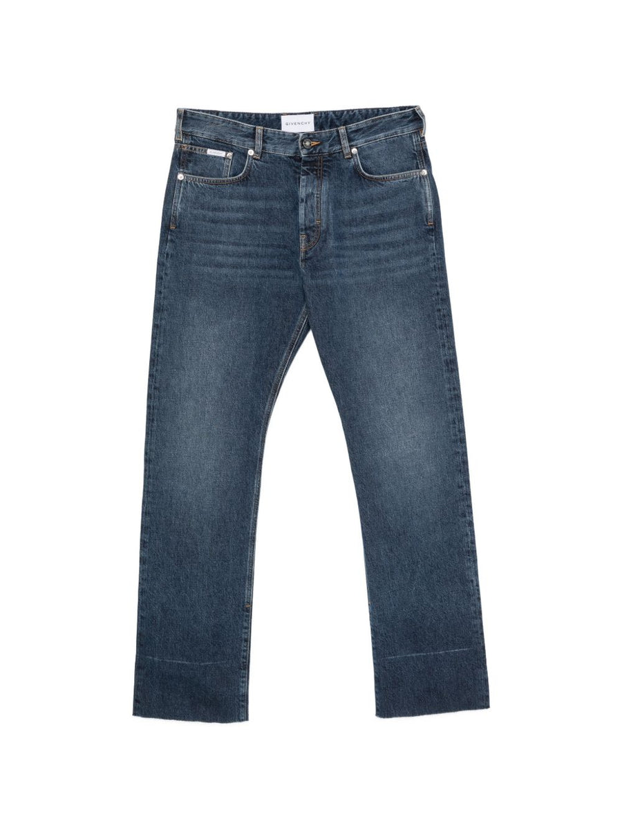 Givenchy Faded Wash Denim Jeans — Blue
