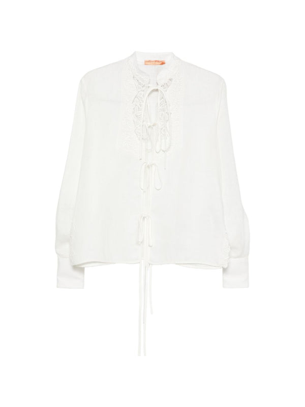 Ermanno Scervino Linen shirt in white