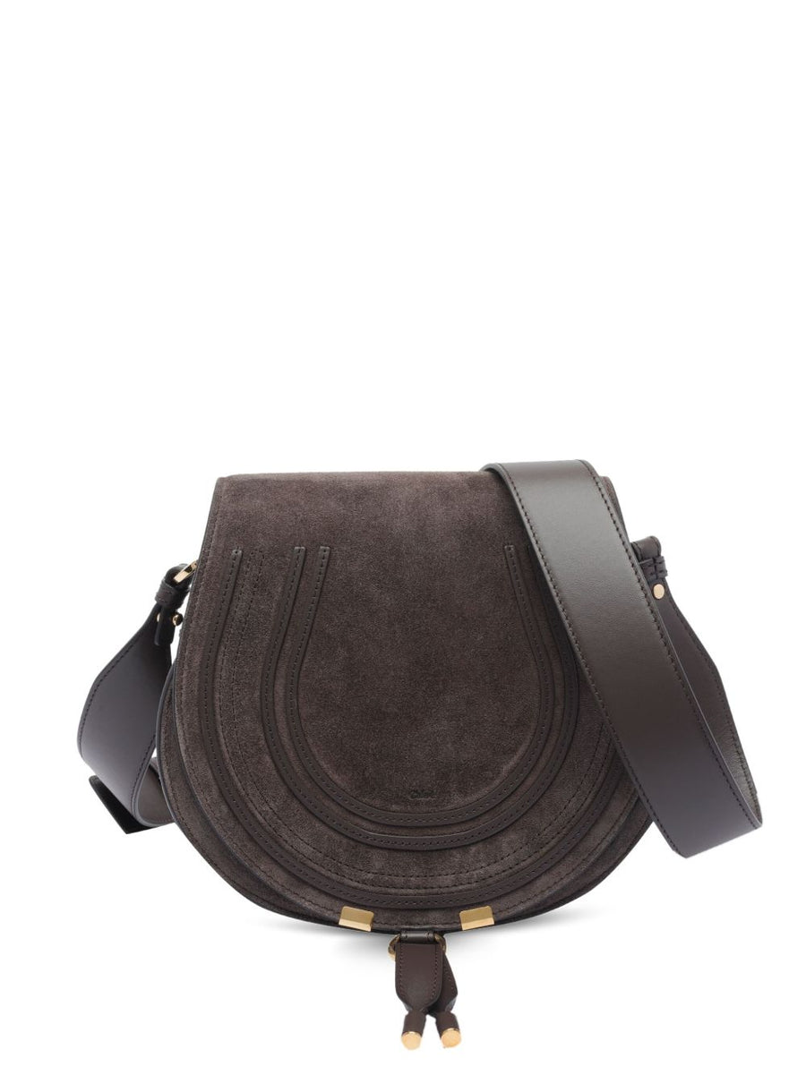 Chloé Marcie Shoulder Bag — Charcoal