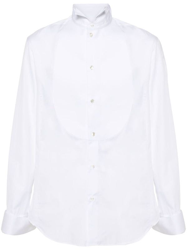 Giorgio Armani Cotton poplin shirt in white