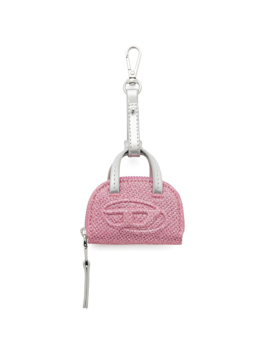 Diesel Embossed Oval D Logo Mini Bag — pink