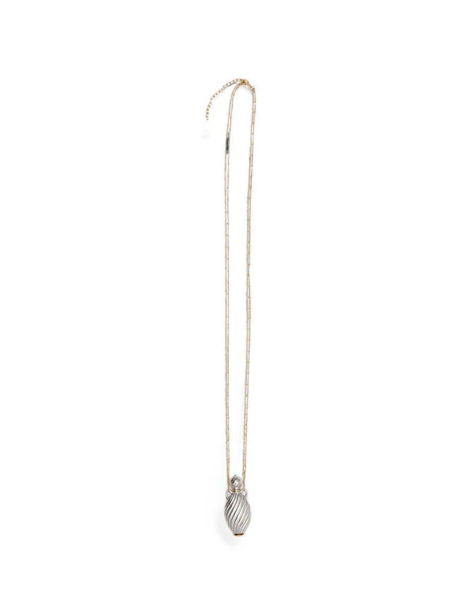 Chloé Fluted Amphora Pendant Necklace — Gold