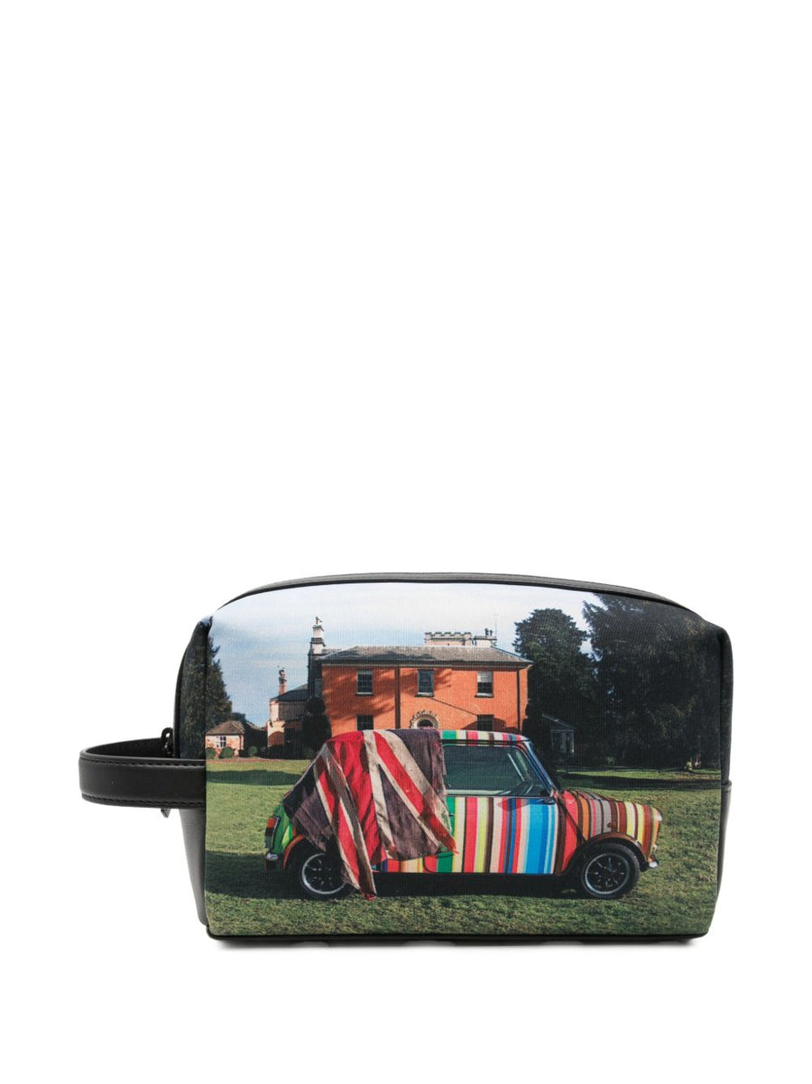 Paul Smith Graphic Print Travel Wallet — black
