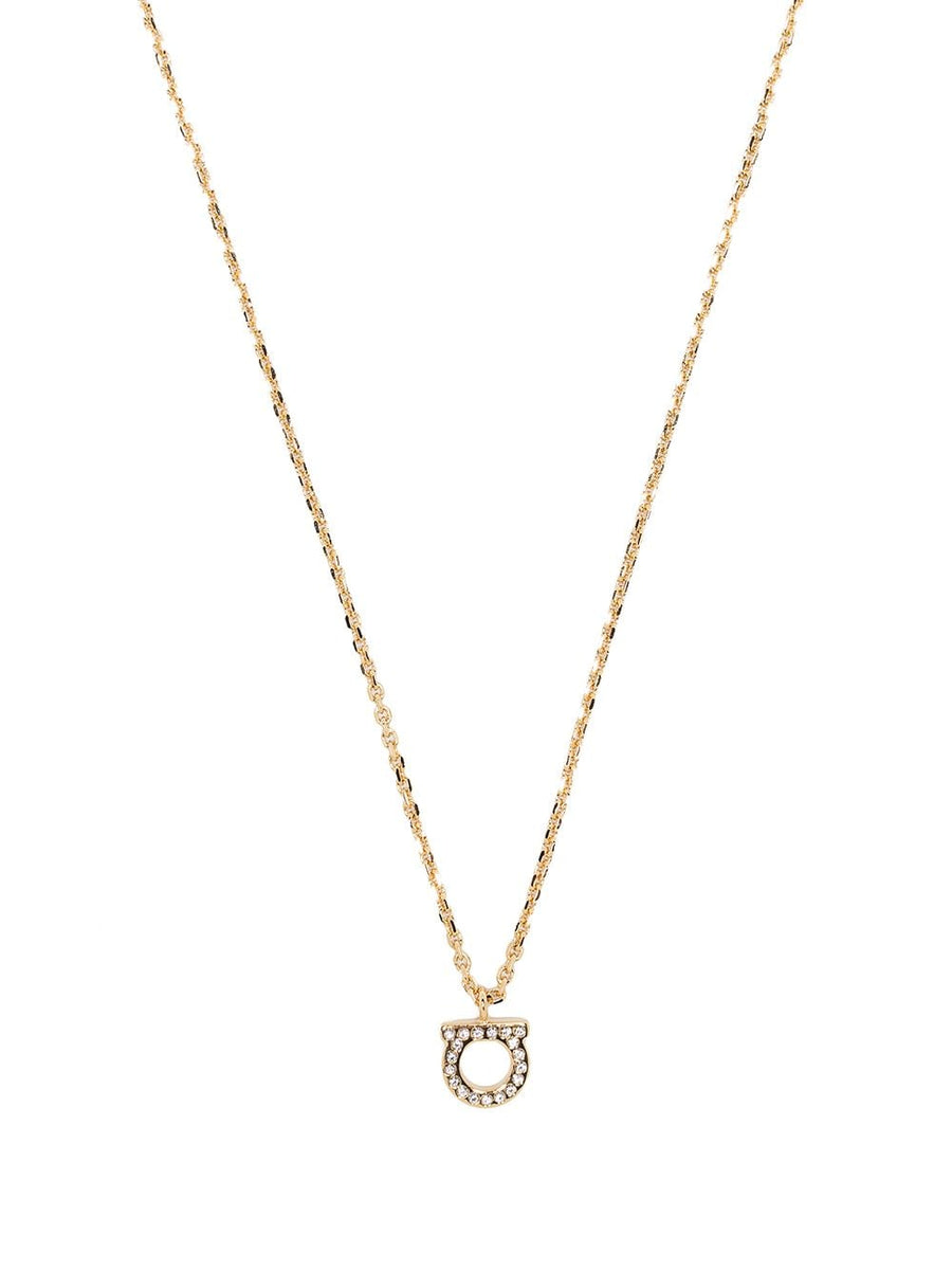 Ferragamo Gancini Necklace — Gold