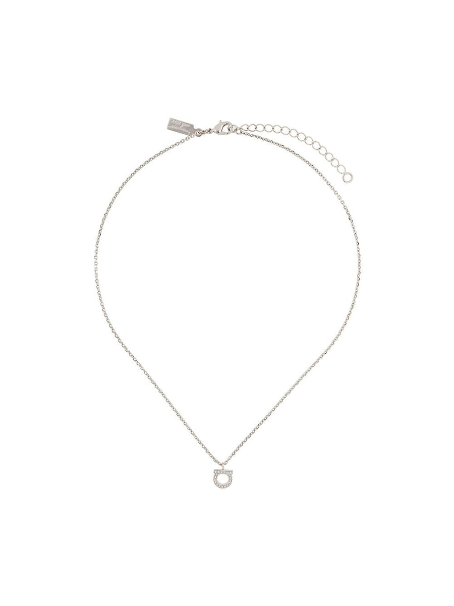 Ferragamo Gancini Necklace — Silver